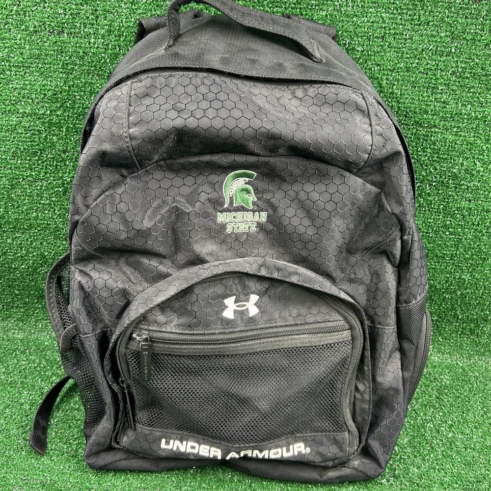 Under Armour Michigan State University Black Backpack‎ Embroidered Logo